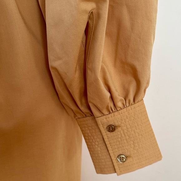 BOSS Dapera Poplin Sheath Dress In Sand NWT Size 4 - Picture 9 of 12